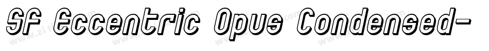 SF Eccentric Opus Condensed字体转换